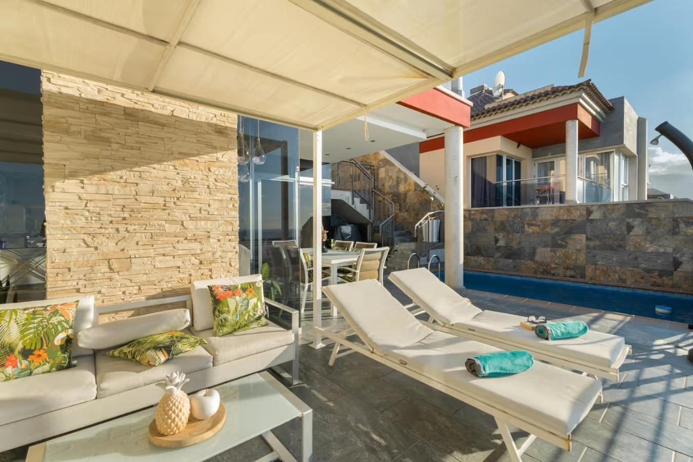 Villa Golden Horizon Con Piscina Privada Climatizada Santa Úrsula Extérieur photo