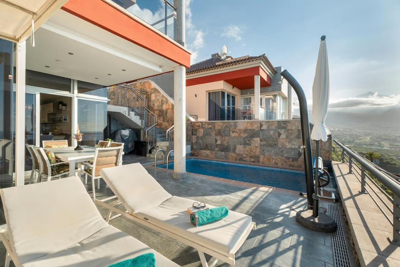 Villa Golden Horizon Con Piscina Privada Climatizada Santa Úrsula Extérieur photo